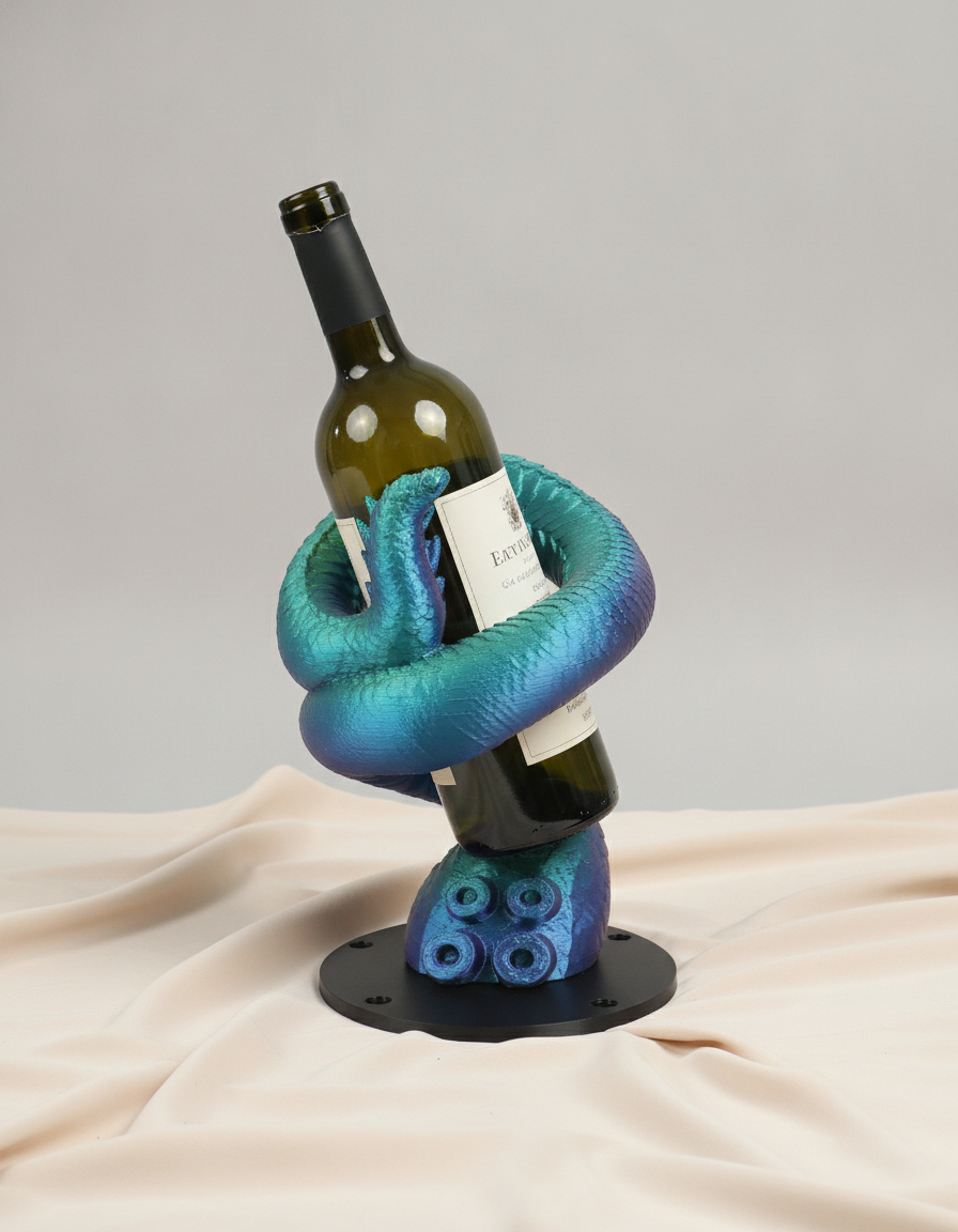 Dragon Wine Bottle Holder | 3D-Printed