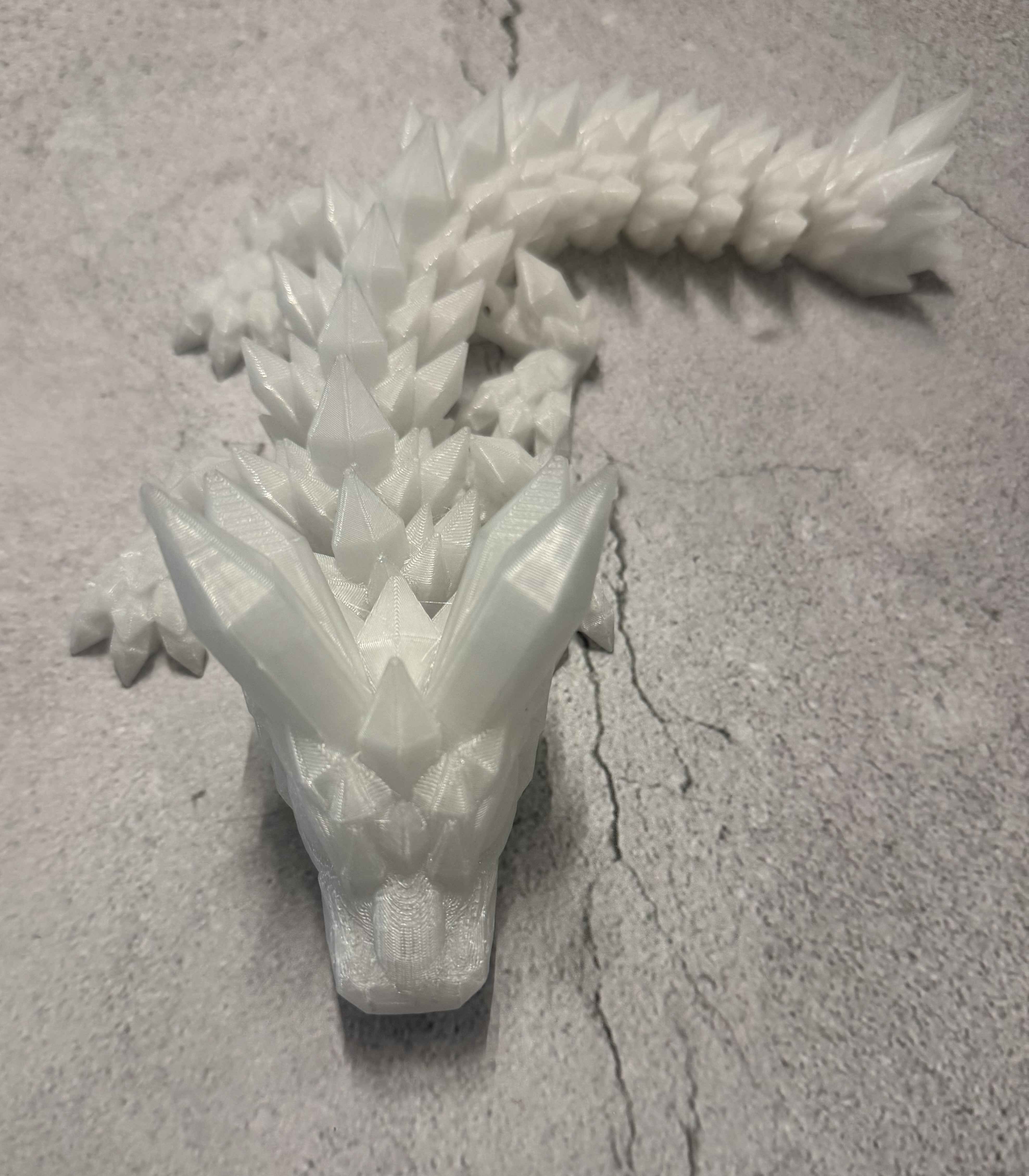 Articulated Flexi Dragon | 3D Printed Fidget Toy & Desk Figurine | 8 Inch | Chilvera 3D