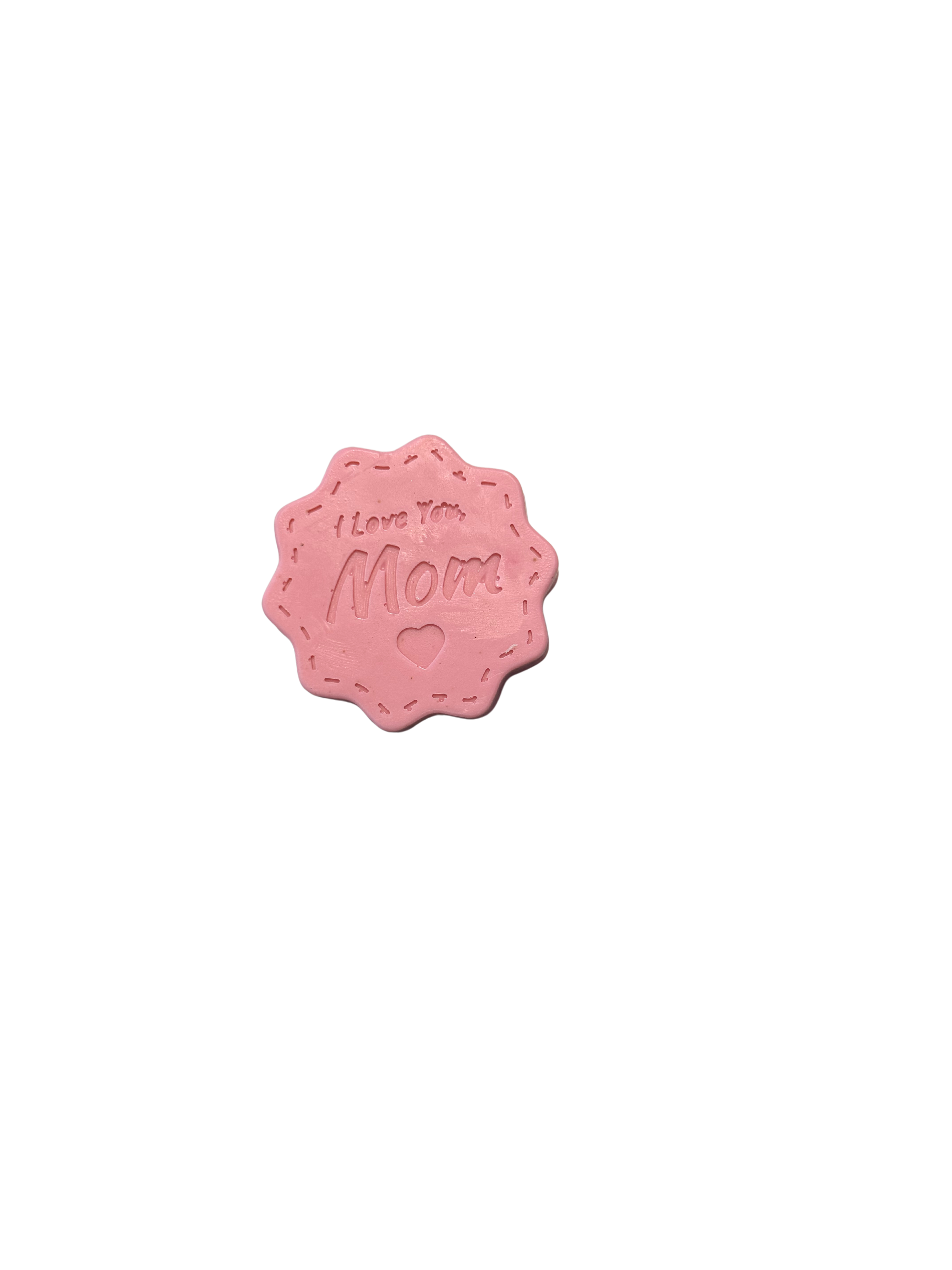 Mothers Day Soap Gift Set, Handmade Rose Soap, Gift for Mom, 6 Piece Set, I Love You Mom, Stamped Soap, Veteran Owned Small Business