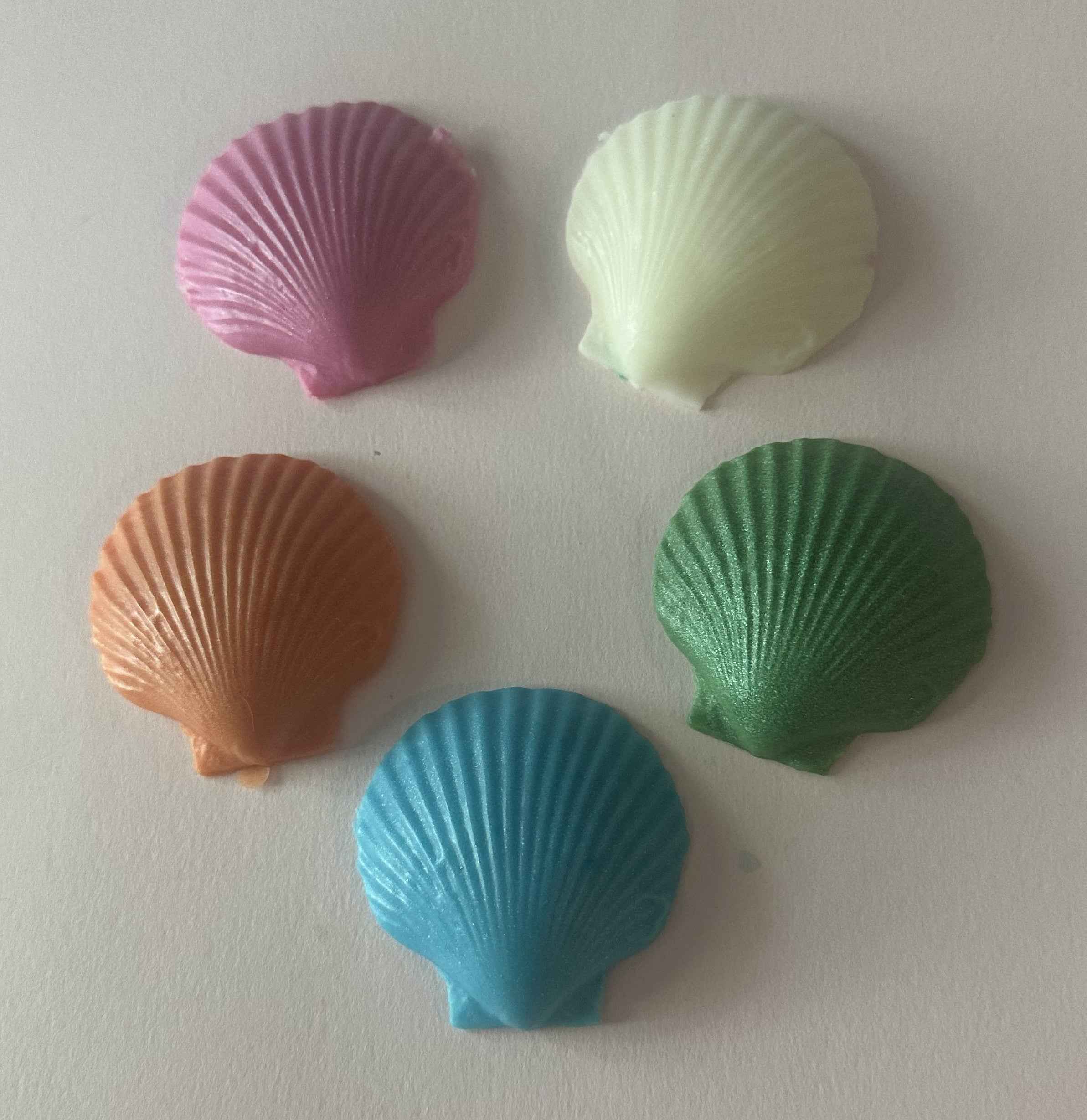 Shell Shaped Soap Set | Pack of 5 | Handcrafted Novelty Bar Soap | Gift Ready