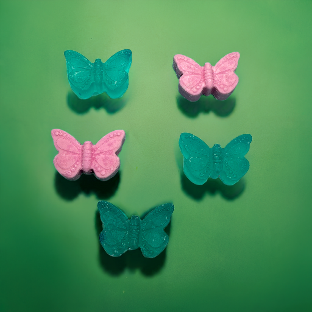 Butterfly Shaped Soap Set | Pack of 5 | Handcrafted Novelty Bar Soap | Gift Ready