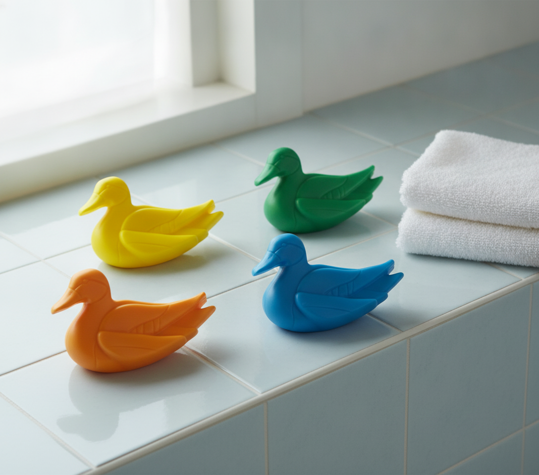 Duck Soap 4-Pack — Handmade Novelty Soaps, Fun Gift Set