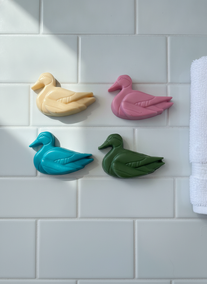 Duck Soap 4-Pack — Handmade Novelty Soaps, Fun Gift Set