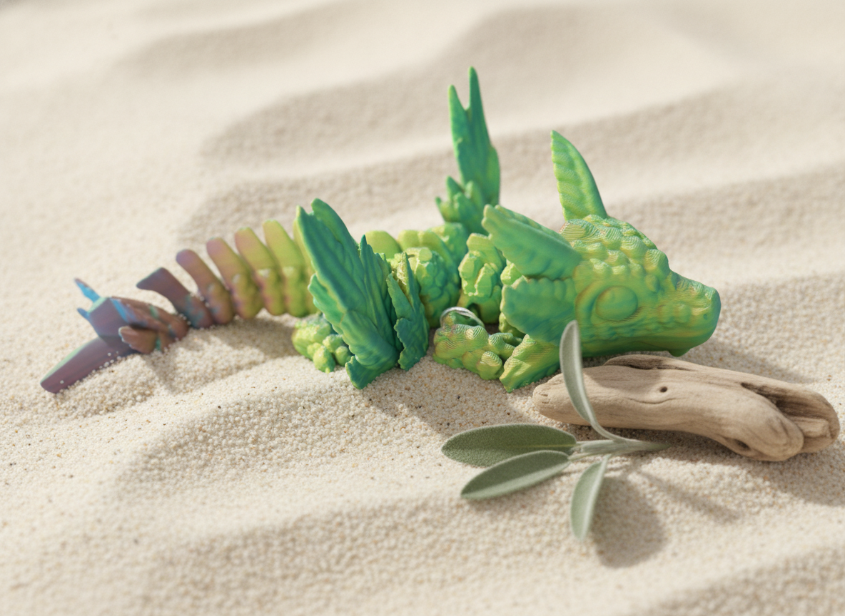 3D Printed Axolotl with Wings | Handcrafted Novelty Figure | Chilvera 3D