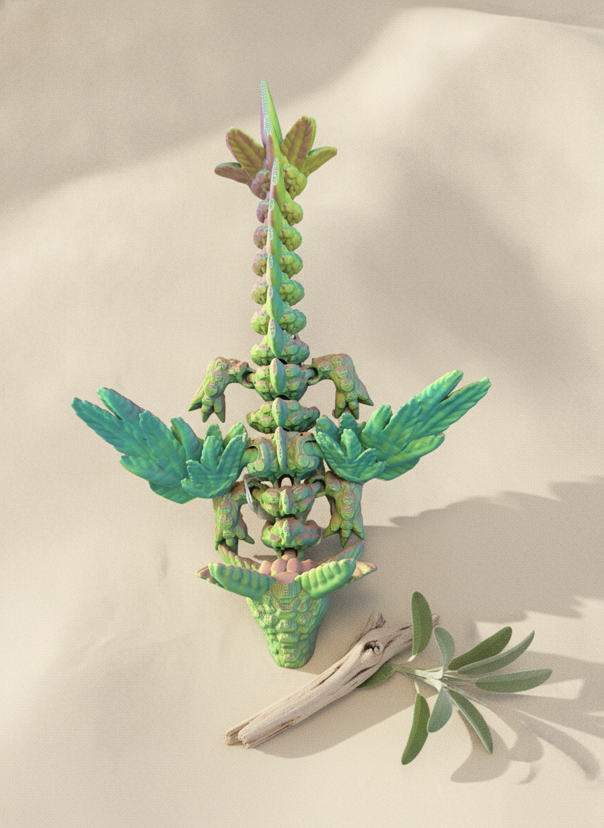 3D Printed Axolotl with Wings | Handcrafted Novelty Figure | Chilvera 3D