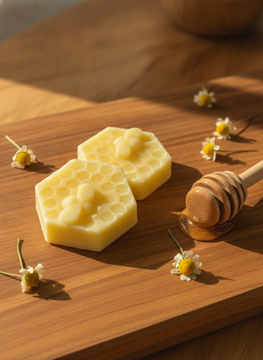 Beeswax & Honey Bar Soap | Handcrafted Moisturizing Soap | SLS Free | Chilvera